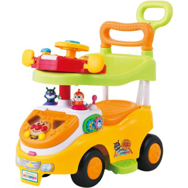 成長に合わせて3タイプの車にステップアップ押し棒とガードは取り外し可能です。おしゃべり・メロディ・光・手遊びなど好奇心を刺激する遊びがつまっているます。●押し棒+ガード・ステップ付き、押し車、足こぎ乗用とステップアップして遊べます。●ドライ...