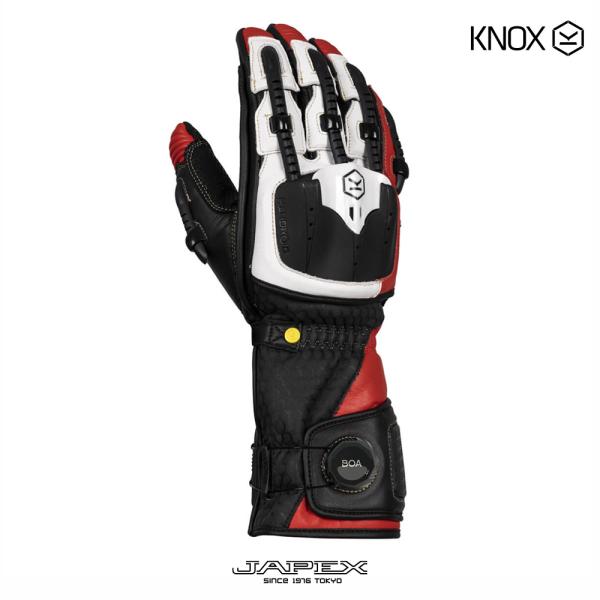 KNOX ノックス ハンドロイド マーク5 レッド レーシンググローブ Mサイズ KNOX（ノックス） 【正規総代理店】ノックス ハンドロイド マーク5