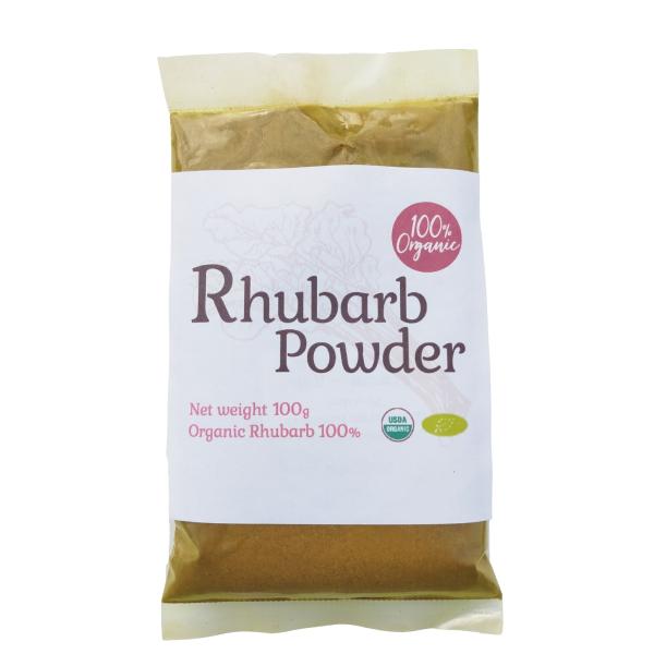 100%オーガニック　ルバーブパウダー　無農薬栽培　サロン専売品　欧米オーガニック規格　アーユルヴェーダ　rhubarb powder