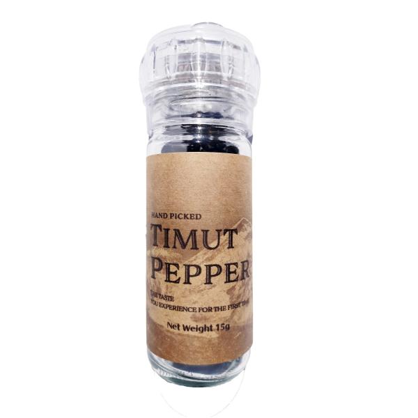 他サイト： ミシュラン獲得店でも使用！最高品質　手摘みティムットペッパー(timut Pepper/Timur pepper/nepal pepper) ミル付き 無農薬栽培15gの商品画像
