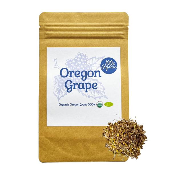 100%オーガニック オレゴングレープ / Oregon Grape 50g  ヒイラギナンテン ヒイラギメギ ベルベリン ベルマミン オキシアカンチン タンニン ハーブティー