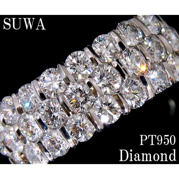 SUWA 諏訪貿易 ダイヤモンド リング Pt950 ハーフエタニティリング | ダイヤモンドバンドリング | SUWAブライダル