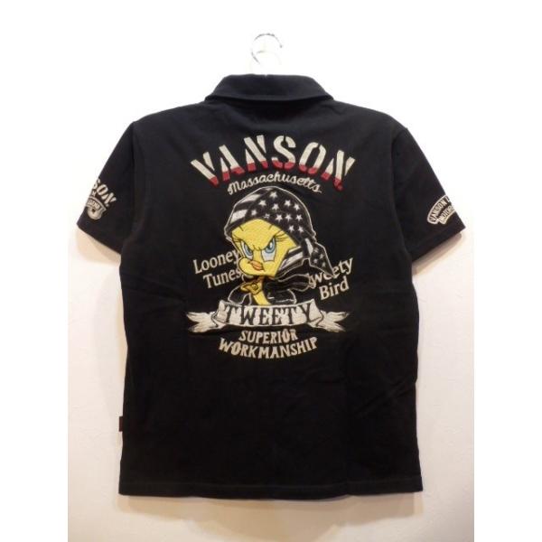 Vanson Tweety Bird ポロシャツ XXL ブラック Vanson Tweety Bird ポロシャツ XXL ブラック Vanson Tweety