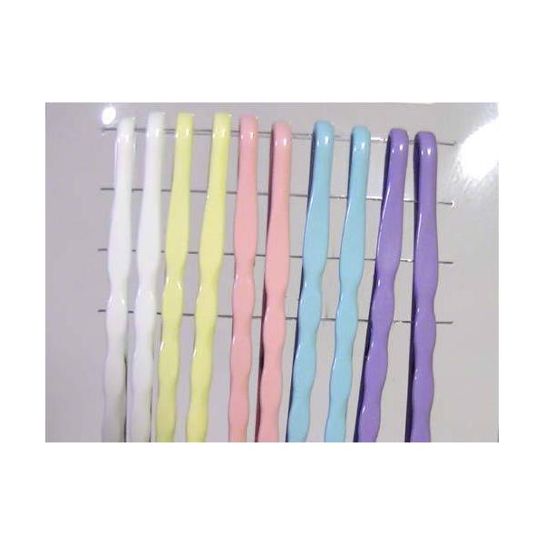 メッキ ヘアピン ちどりピン　パステル５色ｘ２本　1117-28