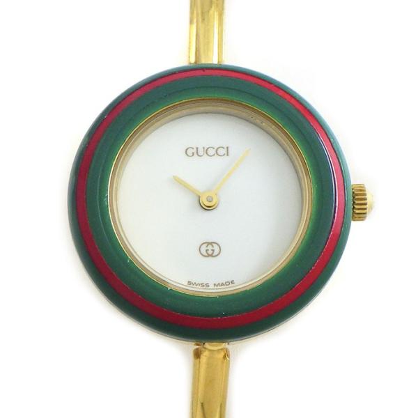 GUCCIグッチチェンジベゼル　ベゼルのみ11色 GUCCI（グッチ） 腕時計 チェンジベゼル 1100-L ホワイト文字盤 マルチ
