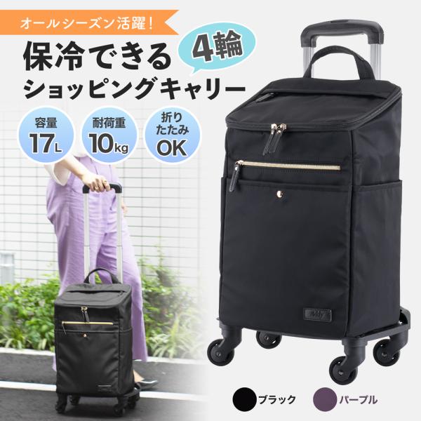 オールシーズン活躍！保冷できる4輪ショッピングキャリー