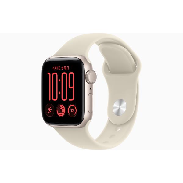 ★新品未開封 Apple Watch SE 3 GPSモデル 40mm MJKW4J/A スターライトアルミニウムケースとサンドスポーツバンド - M/L A3324 SE3 4549995707830
