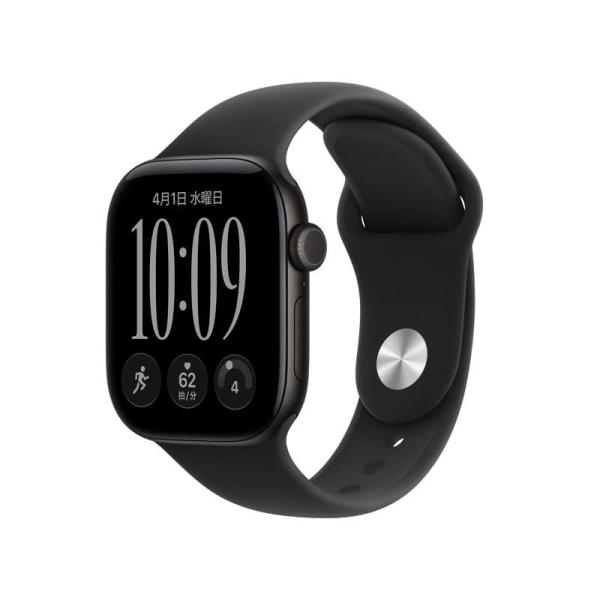 ★新品未開封 Apple Watch Series 12 GPSモデル 42mm MJEA4X/A ブラックスポーツバンド S/M 4549995737059