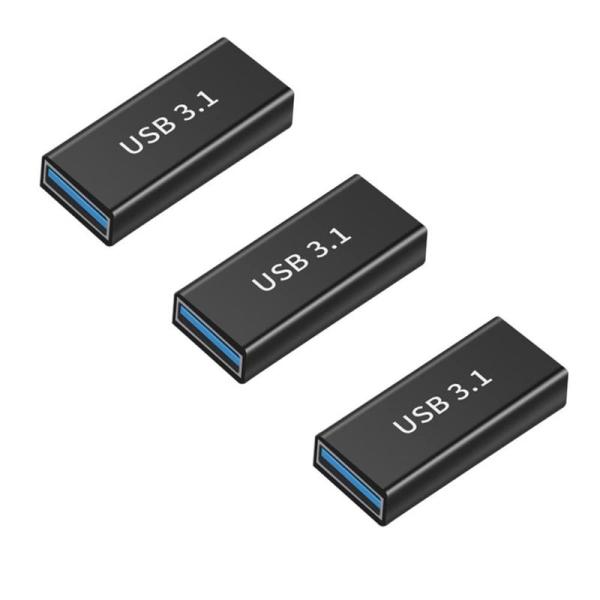 商品名タイトル：　YFFSFDC USB-C メス to USB-A メス 変換アダプタ Type-C メス - Type-A メス 中継アダプタ USB3. 　・1.充電アップグレードと10Gbpsのデータ転送速度：USBのこの速度は、U...