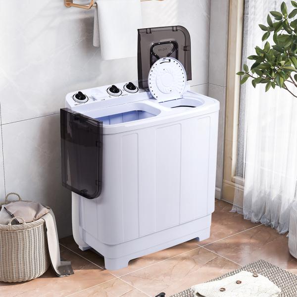 二槽式洗濯機 縦型洗濯機 洗濯7kg/脱水槽4.5kg 大容量 タイマー機能