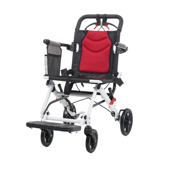 介護用椅子　折りたたみ可能　ブレーキ付き　送料込み 車椅子 超軽量 機内持ち込み 自立可能 介助ブレーキ付き コンパクト