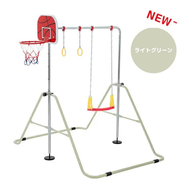 【ブランコ+バスケットゴール+吊り輪】 鉄棒 室内 屋外 折りたたみ ブランコ+バスケットゴール+吊り輪】 鉄棒 室内 屋外 折りたたみ