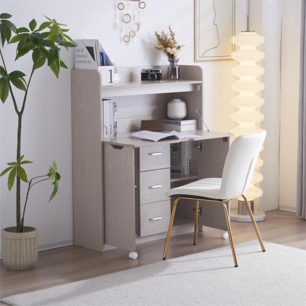 新品登場】学習机 デスク パソコンデスク 勉強机 折り畳み天板