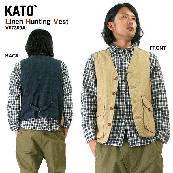 カトー（KATO） KATO｀ リネンハンティングベスト : AKAISHI.com 