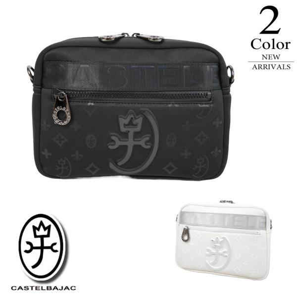 【 はや 】CASTELBAJAC ブラック ショルダーバッグ 051121-1.jpg