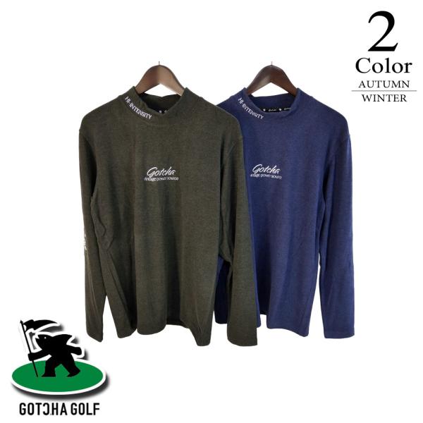 【極美品】GOTCHA GOLF ガッチャゴルフ メンズゴルフウェア Mサイズ GOTCHA GOLF セール ガッチャゴルフ ゴルフウェア ハイネック杢