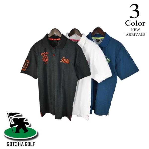 P5倍 ガッチャゴルフ ゴルフウェア マルチ機能遮熱ネオンポロ 262gg1223（M/L/XL/XXL/XXXL寸：メンズ）GOTCHA GOLF 2026春夏 メール便