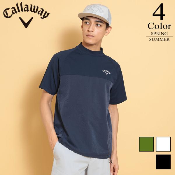 新品 キャロウェイ レッドレーベル 半袖 モックネック ネイビー LLサイズ 新品 キャロウェイ レッドレーベル 半袖 モックネック ネイビー