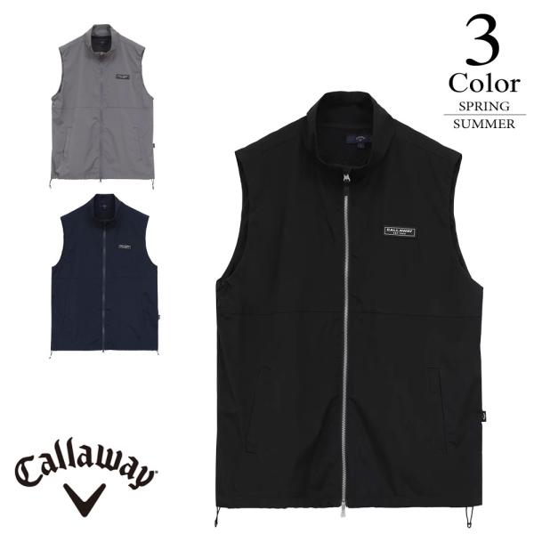 セール/35％OFF キャロウェイ ゴルフウェア ストレッチ撥水フルジップベスト c26116101（M/L/LL寸：メンズ） Callaway 2026春夏 メール便 爆買