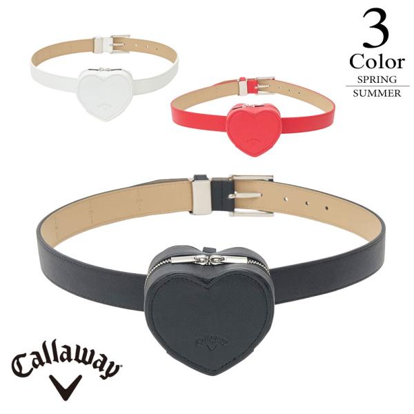 商品詳細 ブランド名 Callaway (キャロウェイ） 商品名 ハートポーチ付きベルト　【レディース】 素　材 ベルト：合成皮革/ポーチ：合成皮革　フリーカットナビゲーション入り/ポーチ取り外し可/ポーチ：ボール2個収納可能/ベルト巾30...