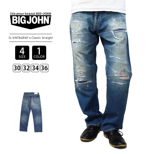 パンツ BIG JOHN M102SL-355R SL BIG JOHN SL VINTAGE Jeans | 60s Classic Selvedge Denim Made