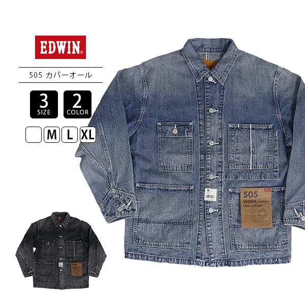 EDWIN（エドウィン） メンズ ライトアウター 505 カバーオール デニム
