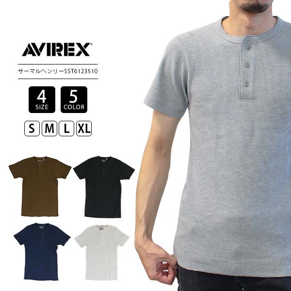 AVIREX（アヴィレックス） デイリーウェア 半袖 サーマル ヘンリー