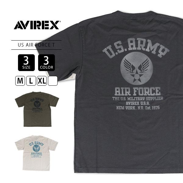 AVIREX アビレックス 半袖 Tシャツ クルー MIL. STENCIL T