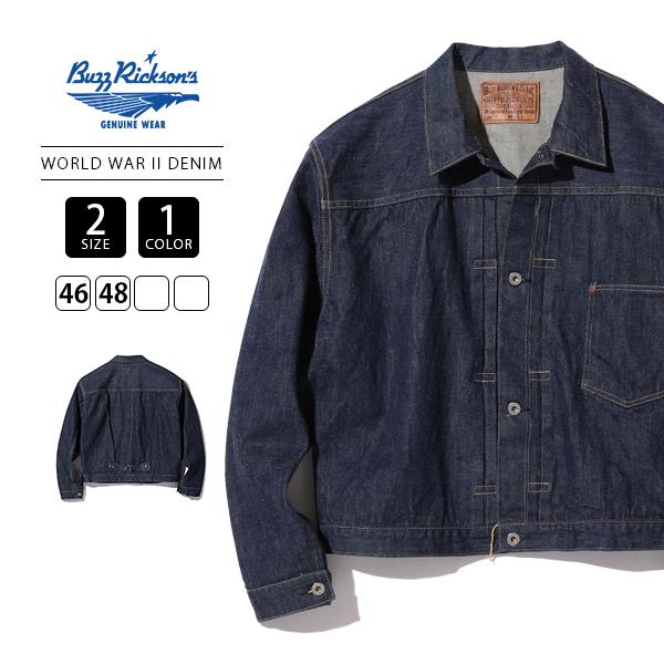 最終価格　Buzz Rickson's デニムジャケット W 48 BUZZ RICKSON'S バズリクソンズ デニムジャケット メンズ 長袖 ライト