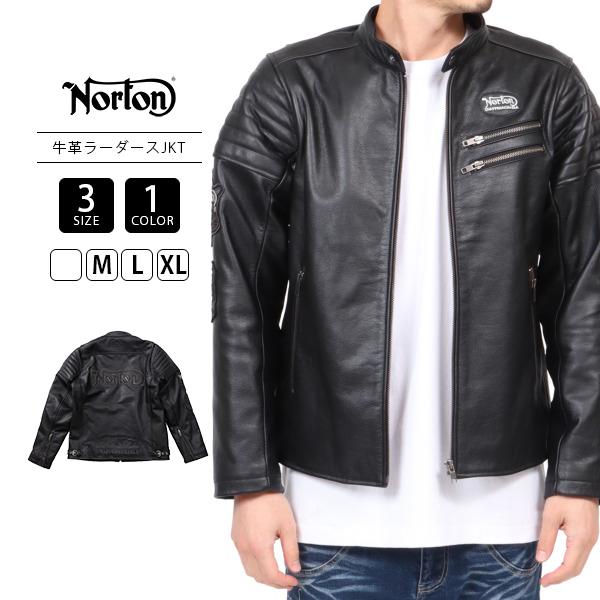 ノートン Norton 牛革 ライダースジャケット 着ぶくれしない ノートン Norton 牛革 ライダースジャケット 着ぶくれしない