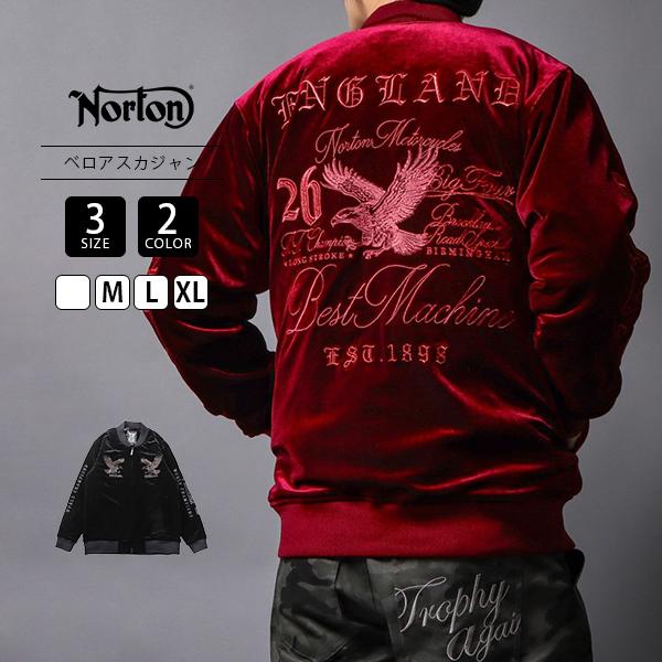 ノートン（NORTON） メンズ ライトアウター ブルゾン イーグル 刺繍