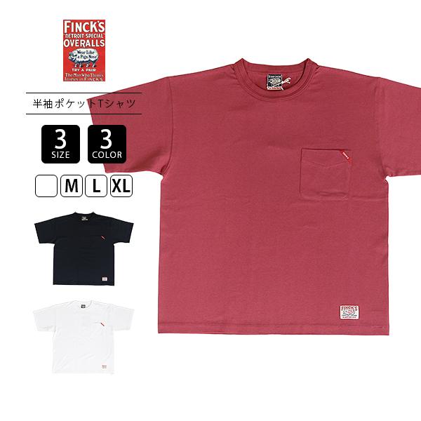 FINCK'S フィンクス メンズ トップス 半袖 シンプル Tシャツ ポケT
