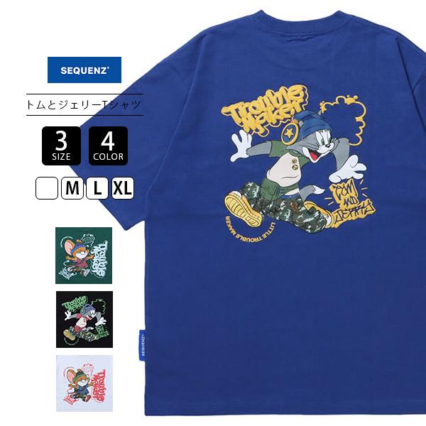 SEQUENZ シークエンズ トップス 半袖 Tシャツ バックプリント トムと