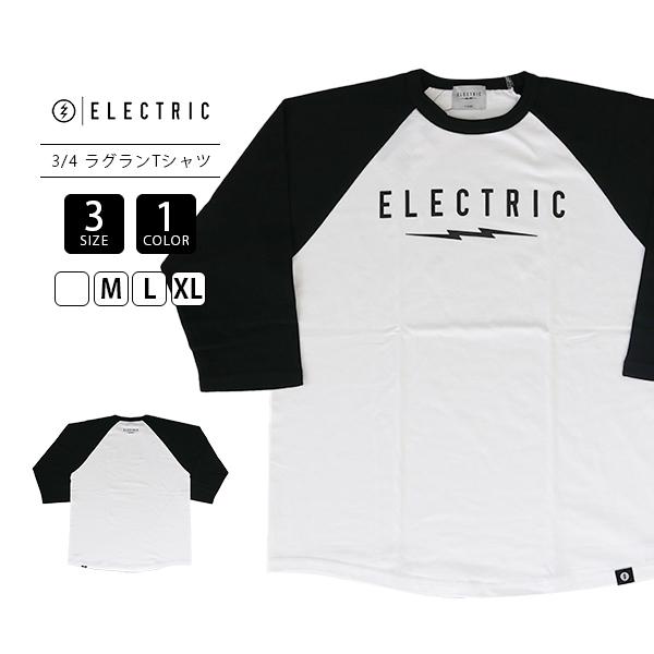 極美品 アーツアンドサイエンス ラグラン スリーブ Tシャツ ショッパー付 ELECTRIC（エレクトリック） メンズ 七分袖 ラグランスリーブ ラグラン