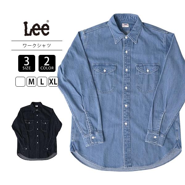Lee リー メンズ トップス 長袖 ワークシャツ ライトデニム素材