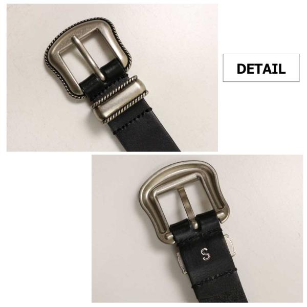 コールブラック　ナローウエスタンベルト 本革 レザー ウエスタンベルト ナロー 25mm（ベルト）｜Lee