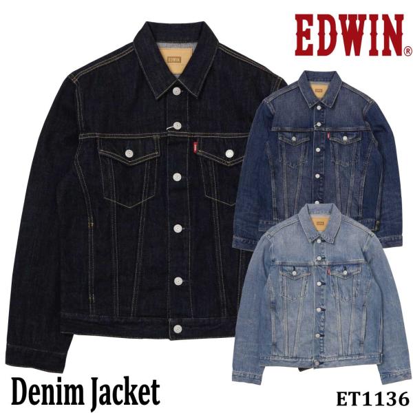 EDWIN（エドウィン） デニム ジャケット アウター Gジャン ET1136 12oz