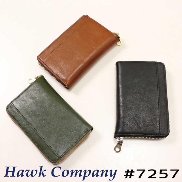 Hawk Company（ホークカンパニー） 財布 7257 ラウンド ウォレット 二