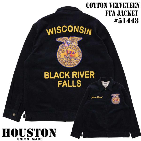 HOUSTON ヒューストン アウター コーデュロイ 刺繍 ジャケット 51448