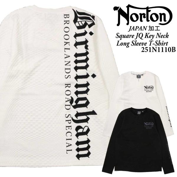 ノートン Norton 天竺 長袖 Tシャツ xkd ノートン Norton 服 長袖 Tシャツ カットソー 251n1110b JAPAN
