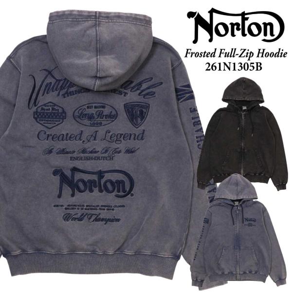 ノートン（NORTON） 服 長袖 パーカー 261n1305B ロゴ フロスト加工
