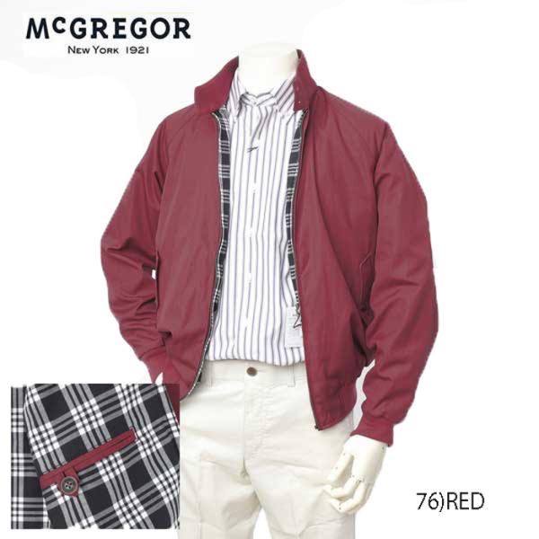 10%OFF SALE マクレガー McGREGOR  メンズ  スイングトップ　ブルゾン ハーキュラス  11111500176)RED レッド ジャンバー　撥水加工仕様