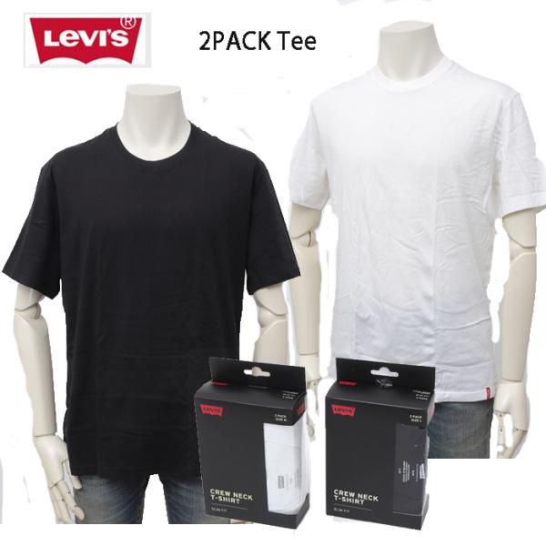 Levi's（リーバイス） 無地 2パック Tシャツ クルーネック スリム