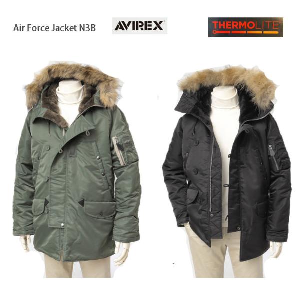 美品‼️AVIREX U.S.N. ファー付きミリタリージャケット AVIREX（アヴィレックス） ブルゾン アウター N-2B COMMERCIAL REAL