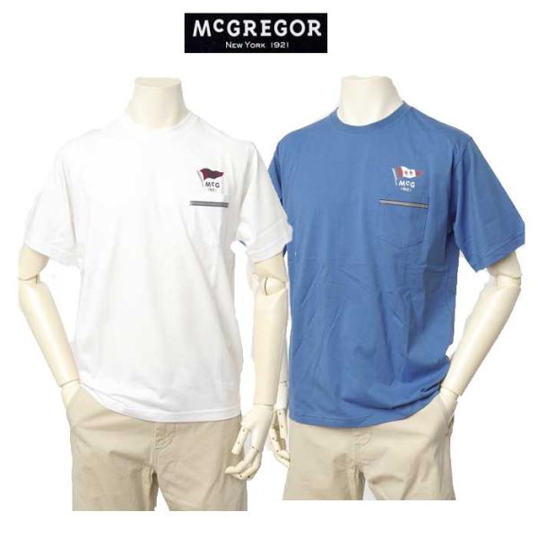 McGREGOR マクレガー 111723505 メンズ 半袖 Tシャツ プリントシャツ マクレガーフラッグ Tee