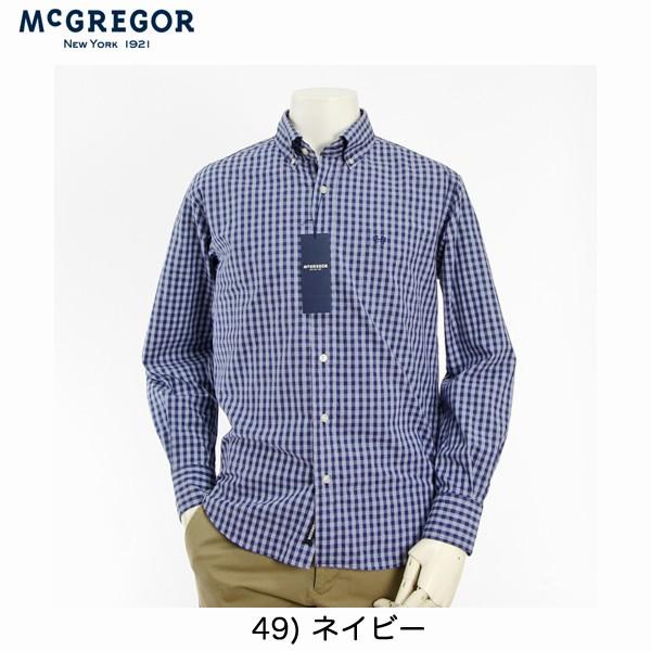 Mcgregor マクレガー 長袖シャツ ボタンダウン チェックシャツ 49 ネイビー メンズシャツ Mcgregor Jeans ネシ 通販 Yahoo ショッピング