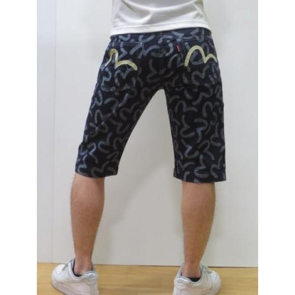 ＥＶＩＳＵ（エヴィスジーンズ）　ショートパンツ　デニム　ジャガード織り　メニ―カモメ ホワイトペイント　ＥＶＤ‐７５５０ＪＤ００２  :evd-7550jd002:ジーンズ&カジュアル ロック - 通販 - Yahoo!ショッピング