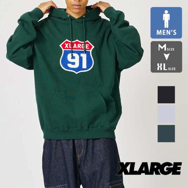 XLARGE エクストララージ XL 91 HOODED SWEATSHIRT XLARGE XL 91 フーディー スウェット 101234012023 / 2023AW /※