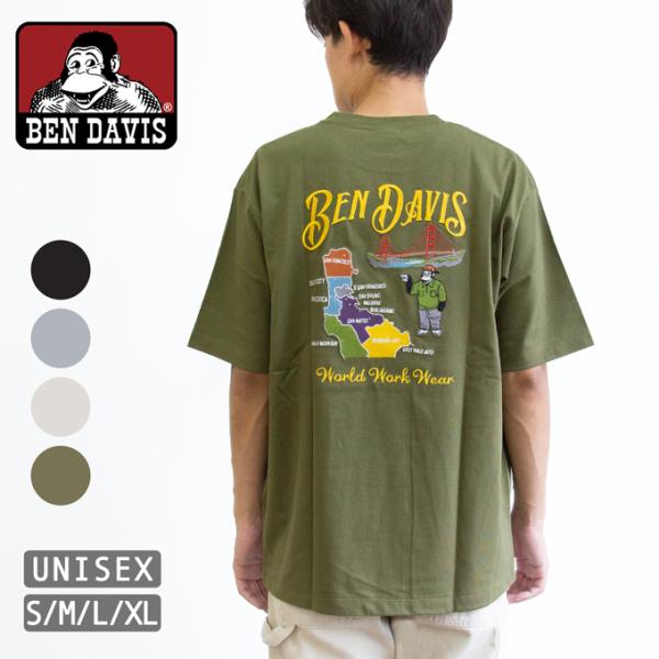 BEN DAVIS ベンデイビス SOUVENIR EMB TEE スーベニア グラフィック 刺繍 半袖 Tシャツ C-25580062