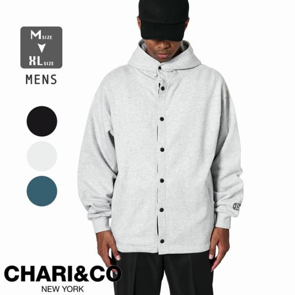 CHARI &amp; CO チャリアンドコー BUTTON DOWN HOODIE SWEATS ボタンダウン フーディー スウェット CAC-03-2410-11 CAC03241011